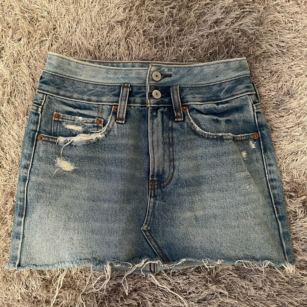 A&F denim skirt